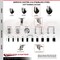 Service Caster 4 Inch 316SS Soft Rubber Swivel 3/8 Inch Threaded Stem Caster Lock Brake, 2PK SCC-SS316TSTTL20S414-SRS-381615-2-S2 - alternate 4